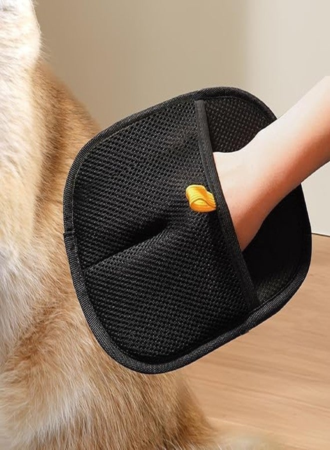 BELOXY Pet Hair Removal Gloves, Static-Enhanced Pet Hair Removal Mitt, Reusable Grooming Mitt Cleaning Glove for Furniture, Carpets, Car Seats & Gentle Massage for Dogs Cats (23.5x18cm) (Multi) - Image 5